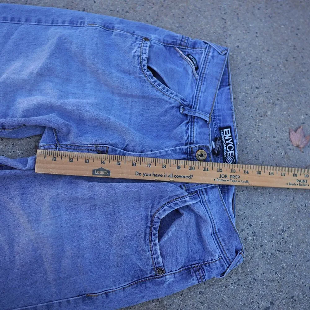 Vintage Enyce Jeans W34 Straight Leg Y2K Streetwear 100% Cotton Embroidered